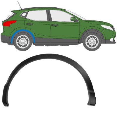 Moldura lateral do guarda-lamas traseiro para Nissan Qashqai 2013-2021 / Direito 11779