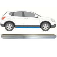 Painel de reparação da soleira para Nissan Qashqai 2007-2013 / Esquerda = Direita (simétrico) 14981 Painel de reparação da soleira para Nissan Qashqai 2007-2013 / Esquerda = Direita (simétrico) 14981