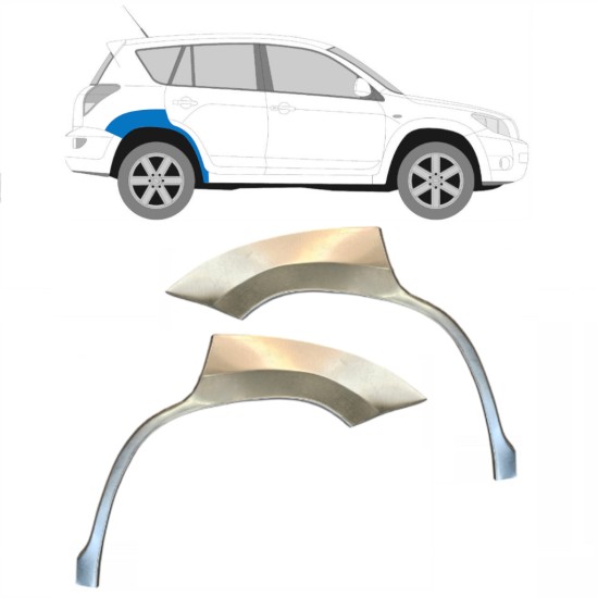 Painel de reparação do guarda-lamas traseiro para Toyota Rav4 2006-2013 / Esquerda+Direita / Conjunto 14755