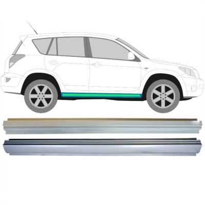 Painel de reparação interna e externa da soleira para Toyota Rav4 2006-2013 / Esquerda = Direita (simétrico) / Conjunto 14904