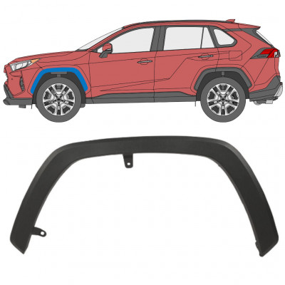 Moldura lateral do guarda-lamas dianteiro para Toyota RAV4 2018- / Esquerdo 12554