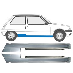 Soleira completa para Renault 5 1984-1996 / Esquerda+Direita / Conjunto 9706