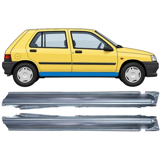 Soleira completa para Renault Clio I 1990-1998 / Esquerda+Direita / Conjunto 11014
