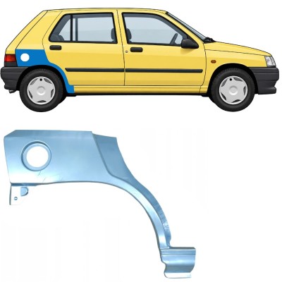 Painel de reparação do guarda-lamas traseiro para Renault Clio I 1990-1998 / Direito 7682