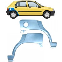 Painel de reparação do guarda-lamas traseiro para Renault Clio I 1990-1998 / Esquerda+Direita / Conjunto 9849