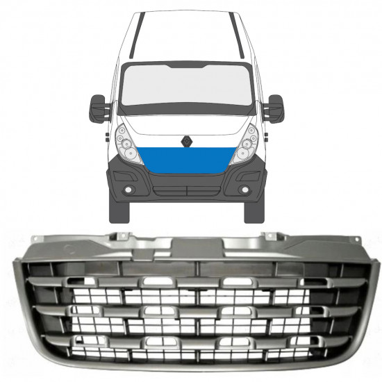 Grelha para Renault Master 2010-2014 7494