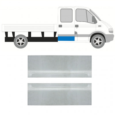 Painel de reparação das portas traseiras para Renault Master 1998-2010 / Esquerda+Direita / Cabine dupla / Conjunto 10259