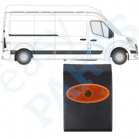 Moldura lateral do pilar dianteiro com Luz para Renault Master 2010- / Esquerda = Direita (simétrico) /  10552