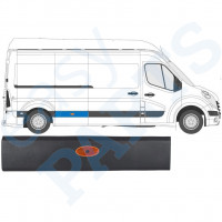 Moldura lateral com Luz para Renault Master 2010- / LWB / Direito /  10548