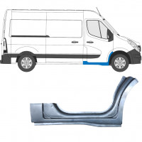 Painel de reparação da soleira da porta dianteira para Opel Movano / R Master 2010- / Direito 5954