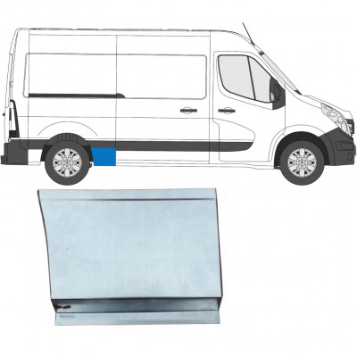 Painel de reparação do guarda-lamas traseiro para Opel Movano / R Master 2010- / Direito 5960