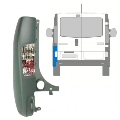 Canto do para-choque traseiro com Luz para Renault Trafic 2001-2014 / Esquerdo /  10066