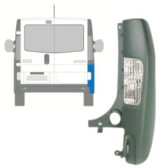 Canto do para-choque traseiro com Luz para Opel Vivaro 2001-2014 / Direito 15312