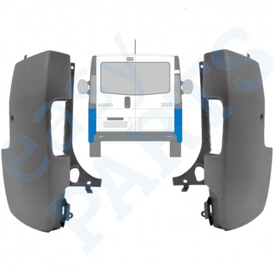 Canto do para-choque traseiro para Renault Trafic 2001-2014 / Esquerda+Direita / Conjunto 9944