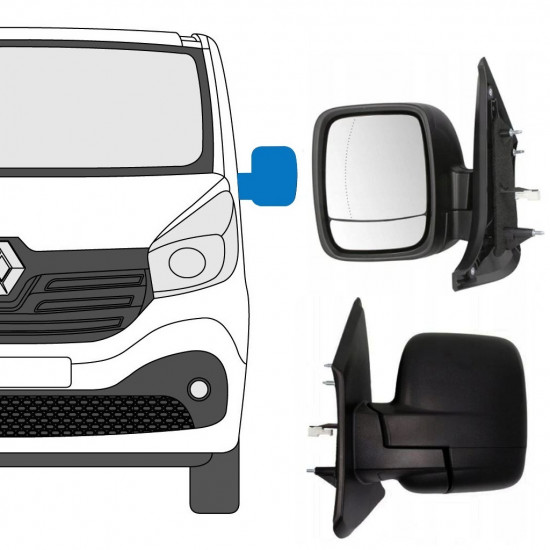 Espelho retrovisor elétrico para Renault Trafic 2014- / Esquerdo 8230