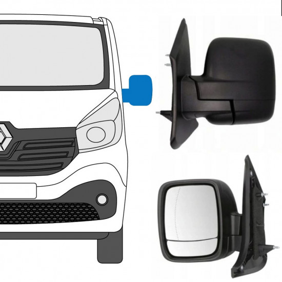 Espelho retrovisor manual para Renault Trafic 2014- / Esquerdo 8228