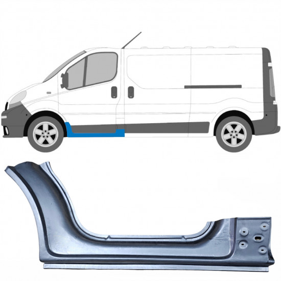 Painel de reparação da soleira para Opel Vivaro / R Trafic 2001- / Esquerdo 6924