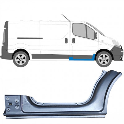 Painel de reparação da soleira para Opel Vivaro / R Trafic 2001- / Direito 6921