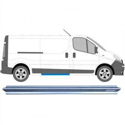 Painel de reparação da soleira da porta deslizante para Opel Vivaro / R Trafic 2001- / Esquerda = Direita (simétrico) 6925