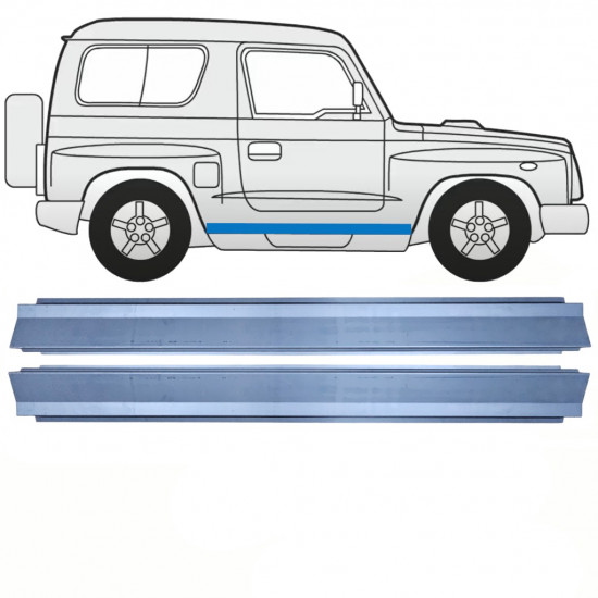 Painel de reparação da soleira para Kia Retona 1998-2003 / Esquerda = Direita (simétrico) / Conjunto 10656