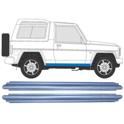 Painel de reparação da soleira para Daihatsu Fourtrak Rocky 1993-2001 / Esquerda = Direita (simétrico) / Conjunto 9761