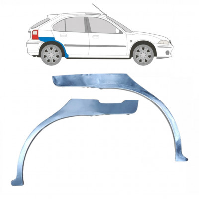 Painel de reparação do guarda-lamas traseiro para Rover 25 Mg Zr 1995-2005 / Esquerda+Direita / Conjunto 9194