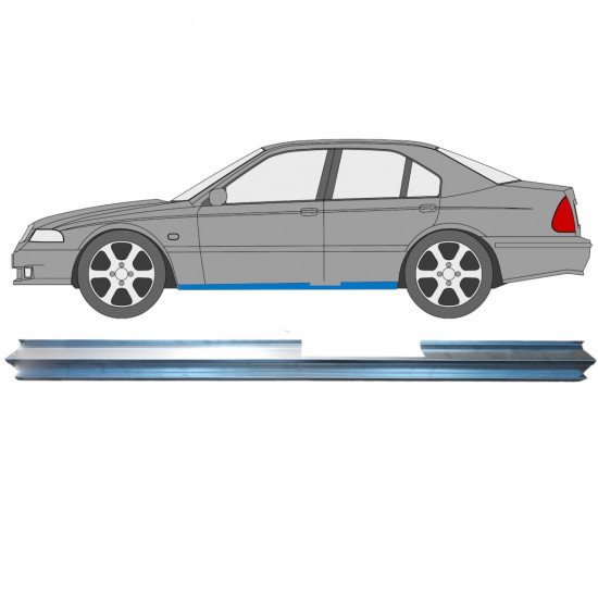 Painel de reparação da parte superior da soleira para Rover 400 1995-2000 / Esquerdo 8113