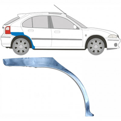 Painel de reparação do guarda-lamas traseiro para Rover 25 Mg Zr 1995-2005 / Direito 5628