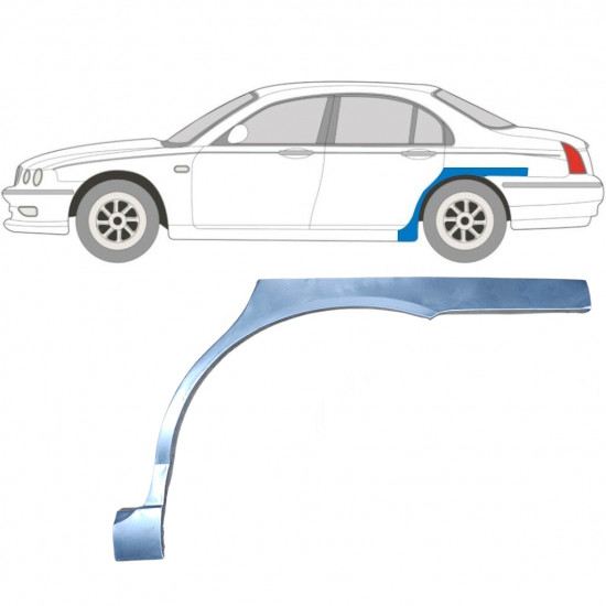 Painel de reparação do guarda-lamas traseiro para Rover 75 MG ZT 1999-2005 / Esquerdo 5917