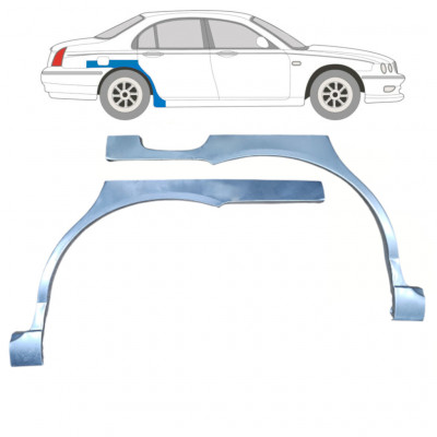 Painel de reparação do guarda-lamas traseiro para Rover 75 MG ZT 1999-2005 / Esquerda+Direita / Conjunto 9200