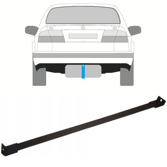 Abraçadeira do tanque de combustível para Saab 9-5 1997-2010 15030