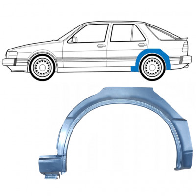 Painel de reparação do guarda-lamas traseiro para Saab 9000 1985-1998 / Esquerdo 8121