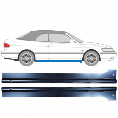 Painel de reparação da soleira para Saab 900 1978-1998 / Esquerda+Direita / Conjunto 9351