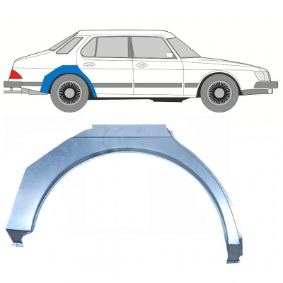 Painel de reparação do guarda-lamas traseiro para Saab 900 1978-1995 / Direito 11043