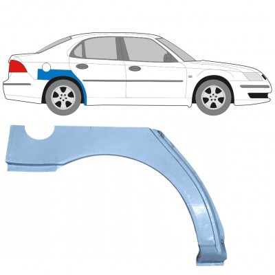 Painel de reparação do guarda-lamas traseiro para Saab 9-3 2002-2012 / Direito 8118