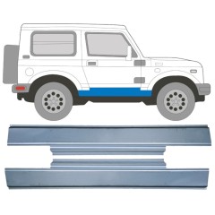 Painel de reparação da soleira para Suzuki Samurai 1981- / Esquerda+Direita / Conjunto 16143