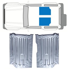 Painel de reparação do assoalho para Suzuki Samurai 1981- / Esquerda+Direita / Conjunto 11824