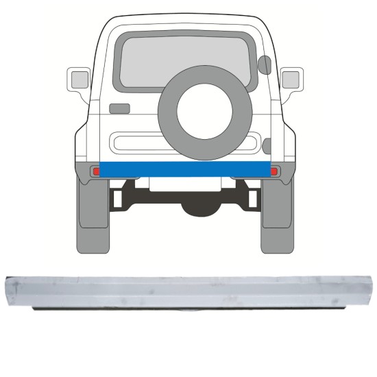 Painel de reparação interna traseira para Suzuki Samurai 1981- 16123