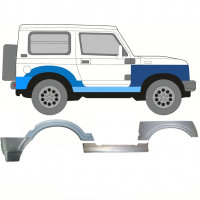 Painel de reparação da soleira com guarda-lamas dianteiro e traseiro para Suzuki Samurai 1988-2004 / Direito 11181