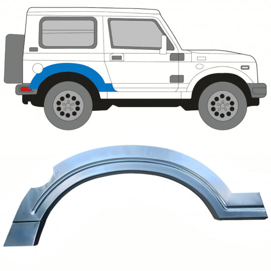 Painel de reparação do guarda-lamas traseiro para Suzuki Samurai 1981-2004 / Direito 10817