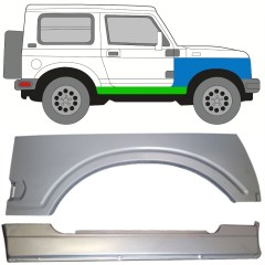 Soleira completa com reparação de guarda-lamas dianteiro para Suzuki Samurai 1981- / Direito / Conjunto 10034
