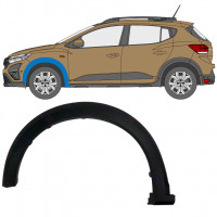 Moldura lateral do guarda-lamas dianteiro para Dacia Sandero Stepway 2021- / Esquerdo 11819