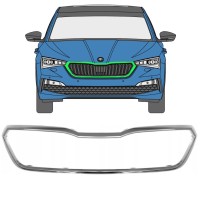 Moldura da grelha frontal para Skoda Scala 2019- 16227
