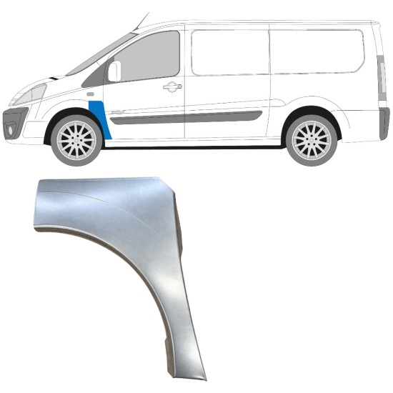 Painel de reparação do guarda-lamas dianteiro para Fiat Scudo 2007-2016 / Esquerdo 12898