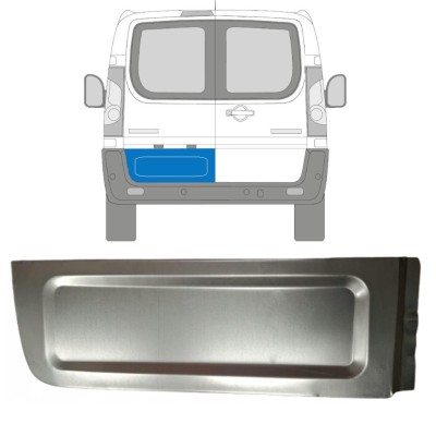 Painel de reparação externa das portas traseiras para Citroen Jumpy 2007-2016 / Esquerdo 15224