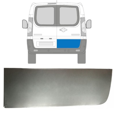 Painel de reparação externa das portas traseiras para Citroen Jumpy 2007-2016 / Direito 15226