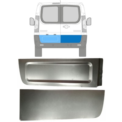 Painel de reparação externa das portas traseiras para Citroen Jumpy 2007-2016 / Esquerda+Direita / Conjunto 15225