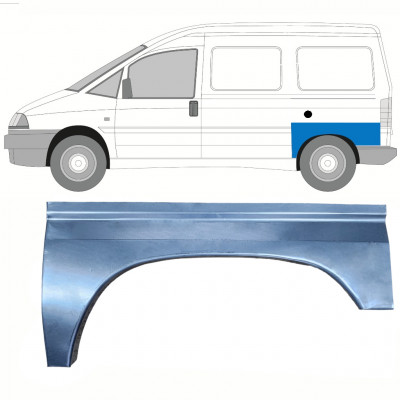 Painel de reparação do guarda-lamas traseiro para Fiat Scudo Dispatch Expert 1994- / Esquerdo 8489