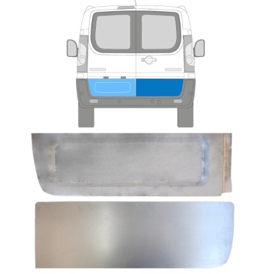 Painel de reparação externa das portas traseiras para Fiat Scudo 2007-2016 / Esquerda+Direita / Conjunto 15108