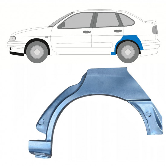 Painel de reparação do guarda-lamas traseiro para Seat Ibiza Cordoba 1993-2002 / Esquerdo 7861